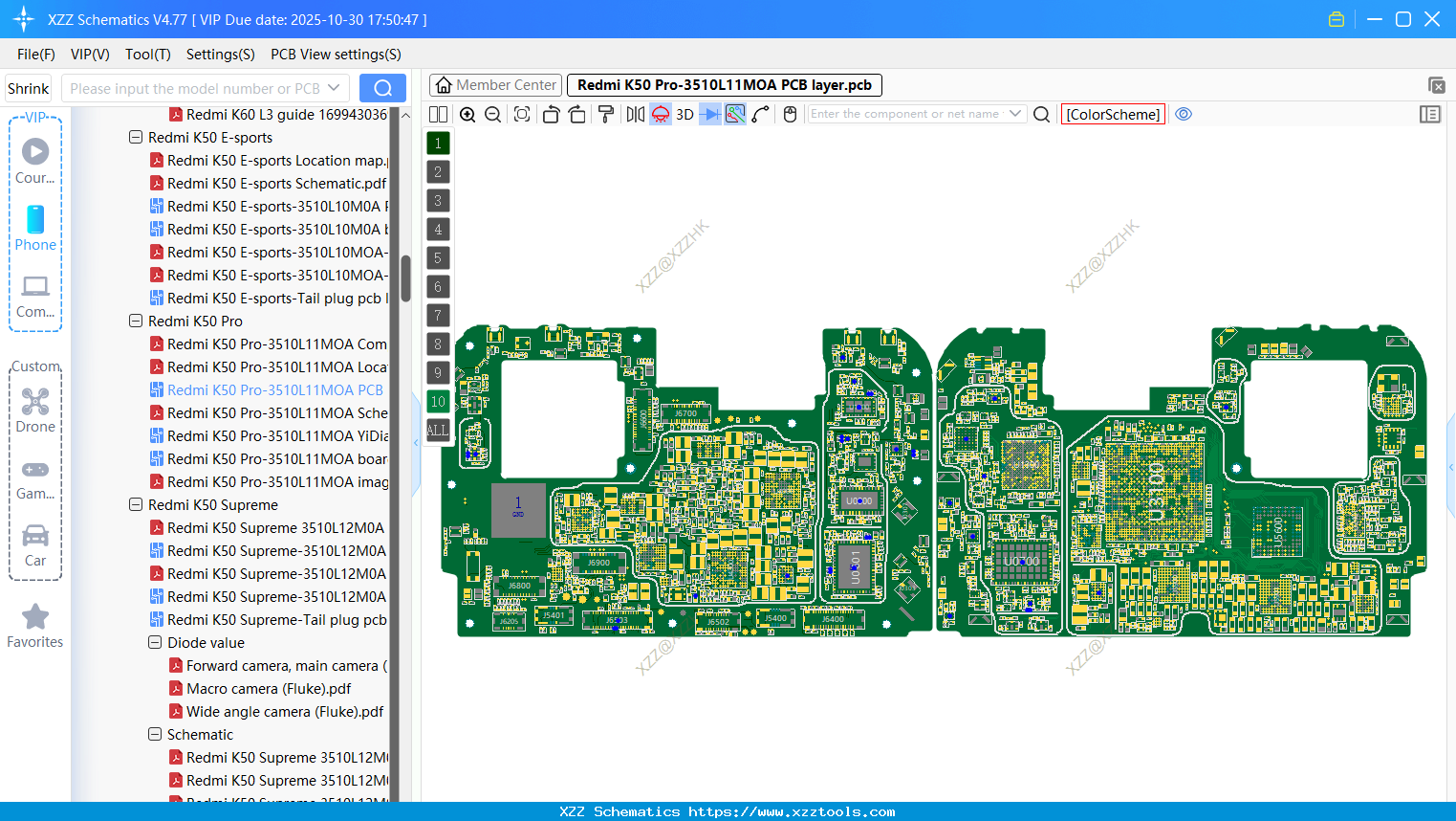 Xiaomi Redmi K50 Pro-3510L11MOA PCB Layer
